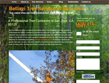 Tablet Screenshot of bellizzitreesvc.com